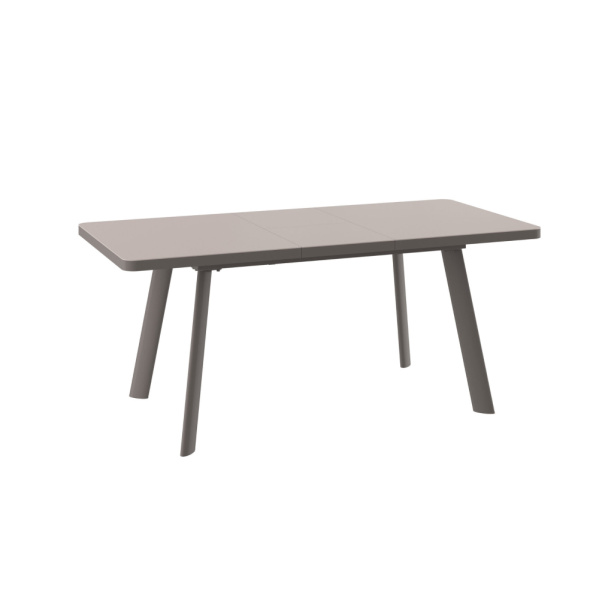 Стол LEON LUX RADIAL-140, раздвижной со стеклом 140(180)х85, КАПУЧИНО/КАПУЧИНО LEON LUX RADIAL 140